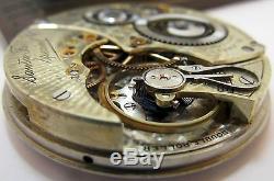 Illinois Santa fe special 16s Pocket Watch Movement 21 jewels for parts. HC