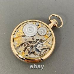 Illinois Two-Tone 16s 17j Lever Set Movement Display Case Pocket Watch ca. 1915