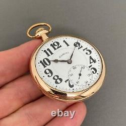 Illinois Two-Tone 16s 17j Lever Set Movement Display Case Pocket Watch ca. 1915