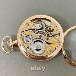 Illinois Two-Tone 16s 17j Lever Set Movement Display Case Pocket Watch ca. 1915