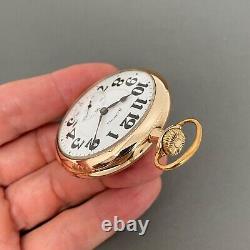 Illinois Two-Tone 16s 17j Lever Set Movement Display Case Pocket Watch ca. 1915
