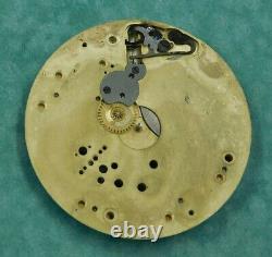 Illinois prototype Pocket watch movement Marquis model 1920s e467