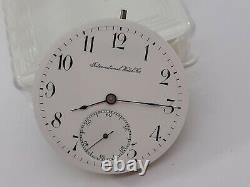 International Watch Co Pocket Movement& Porcelain Dial Manual Swiss Made Running