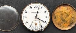 International Watch Co. Schaffhausen(JWC) Pocket Watch Movement for Parts/Repair