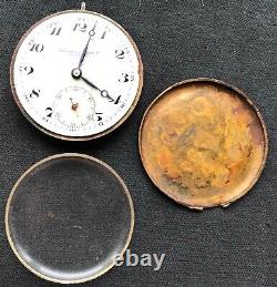 International Watch Co. Schaffhausen(JWC) Pocket Watch Movement for Parts/Repair