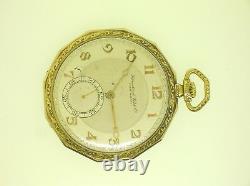 International Watch Co. Shaffhausen 14k Gold Pcket Watch Perfect Movement -b/o