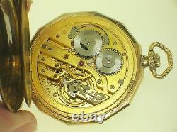 International Watch Co. Shaffhausen 14k Gold Pcket Watch Perfect Movement -b/o