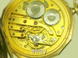 International Watch Co. Shaffhausen 14k Gold Pcket Watch Perfect Movement -b/o