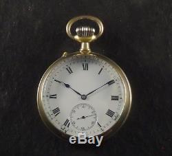 Iwc Schaffhausen Chronometer Grade Visible Movement Antique Pocket Watch N. Mint