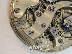 J J Badollet High Grade Pocket Watch Movement 43mm