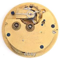 JW Benson The Ludgate London Pocket Watch Movement 43mm Key Wind AG258