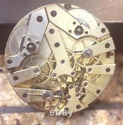 James Courvoisier Geneva Swiss Chronograph High Grade KW Pocket Watch Movement