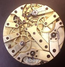 James Courvoisier Geneva Swiss Chronograph High Grade KW Pocket Watch Movement