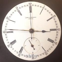 James Courvoisier Geneva Swiss Chronograph High Grade KW Pocket Watch Movement