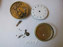 Japy Freres French Fusee Repeater Pocket Watch Movement Circa 1800 50 MM