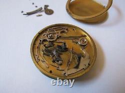 Japy Freres French Fusee Repeater Pocket Watch Movement Circa 1800 50 MM