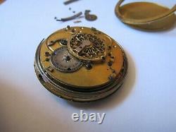 Japy Freres French Fusee Repeater Pocket Watch Movement Circa 1800 50 MM