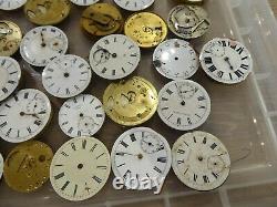 Job Lot Of 35 Antique Pocket Watch Movements