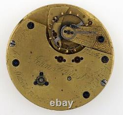 John Forrest London Centre Seconds Chronograph Pocket Watch Movement Spares Q72