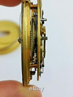 Joseph Tanner Cirencester High Quality Fusee Pocket Watch Movement Working (P54)