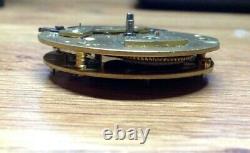 Josh Johnson Fusee Pocket Watch Movement Ticking Well Liverpool c. 1840