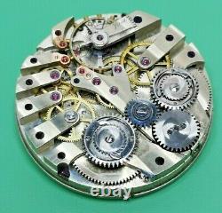 Jules Emmery Two-Train Flying Quarter Seconds Chronograph Pocket Watch Movement