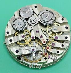 Jules Emmery Two-Train Flying Quarter Seconds Chronograph Pocket Watch Movement