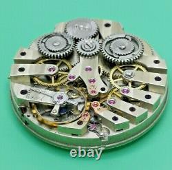 Jules Emmery Two-Train Flying Quarter Seconds Chronograph Pocket Watch Movement