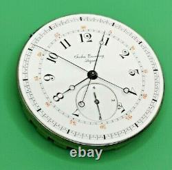 Jules Emmery Two-Train Flying Quarter Seconds Chronograph Pocket Watch Movement