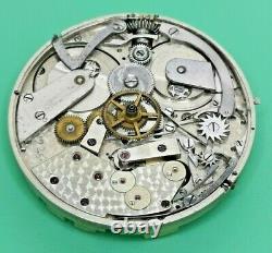 Jules Emmery Two-Train Flying Quarter Seconds Chronograph Pocket Watch Movement