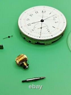 Jules Emmery Two-Train Flying Quarter Seconds Chronograph Pocket Watch Movement