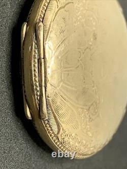 Kingston Pocket Watch Hunter Case Size 6s Scallop Gold Filled GF F3926
