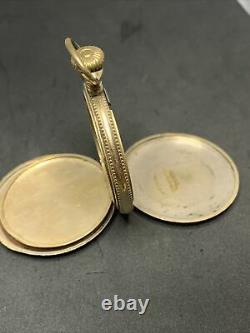 Kingston Pocket Watch Hunter Case Size 6s Scallop Gold Filled GF F3926