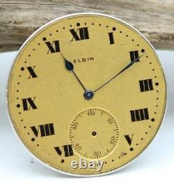 LORD ELGIN POCKET WATCH MOVEMENT GRADE 392 17j 12s #16311637, 1 of 1000 (T3L)