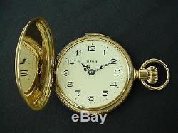 La Phare 1890s Pocket Watch Solid 14K Gold withErotic figure inside movement-Rare