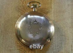 Large 1895 18S Waltham Gold Filled Vanguard Railroad Pocket Watch 21jewels Runs