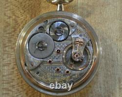 Large 1895 18S Waltham Gold Filled Vanguard Railroad Pocket Watch 21jewels Runs