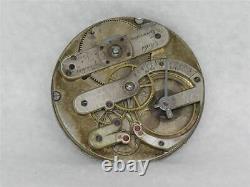 Large 46mm Jules Jurgensen 20 Jewel Hi Grade Nickel Pocketwatch Movement & Dial