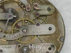 Large 46mm Jules Jurgensen 20 Jewel Hi Grade Nickel Pocketwatch Movement & Dial