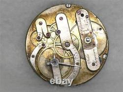 Large 46mm Jules Jurgensen 20 Jewel Hi Grade Nickel Pocketwatch Movement & Dial