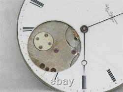 Large 46mm Jules Jurgensen 20 Jewel Hi Grade Nickel Pocketwatch Movement & Dial