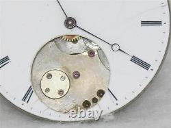 Large 46mm Jules Jurgensen 20 Jewel Hi Grade Nickel Pocketwatch Movement & Dial