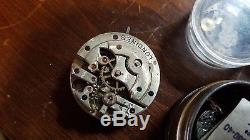 Large Lot of Old Stock Watch Parts Movements & Parts tins Omega Longines