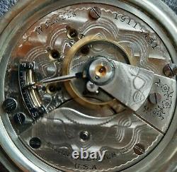 Large Vintage(1916) Elgin Pocket Watch Mod. 336 18s17j O. F. Minty Movement&dial