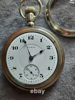 Large Vintage(1916) Elgin Pocket Watch Mod. 336 18s17j O. F. Minty Movement&dial