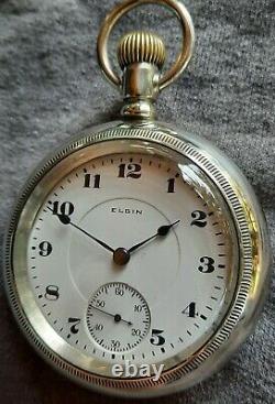 Large Vintage(1916) Elgin Pocket Watch Mod. 336 18s17j O. F. Minty Movement&dial