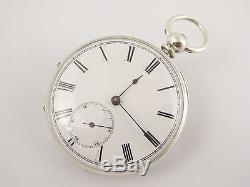 Late 1800s Antique J Wyss Fine Slim Pocket Watch with Key Wound Movement LAYBY