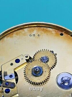 Late 18th Century Le Roy Cylinder Escapement Large Pocket Watch Movement (P107)