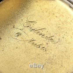 Late 19th C. Euro AVANCE RETARD POCKET WATCH 800 Silver Case Cylinder Movement