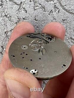 LeCoultre Chronograph Valjoux 5 pocket watch movement sold as is